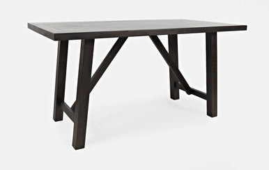 Country Side 72" Counter Solid Wood Trestle Dining Table