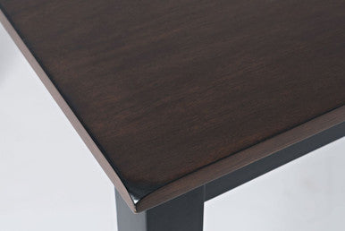 Cedar Cove Solid Acacia Farmhouse Black Dining Set