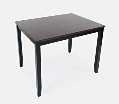 Cedar Cove Solid Acacia 4-Pc Counter Height Black Dining Set