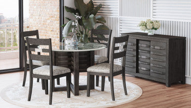 Altavista Upholstered Ladderback Dining Chair - Set of 2