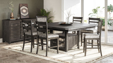 Altavista Adjustable Height Square 60" Dining Table With Storage