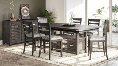 Altavista Rectangle 72" Dining Table with Adjustable Height