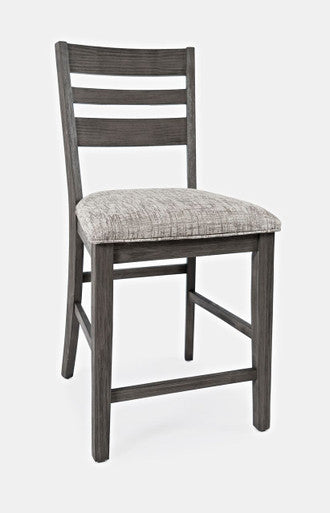 Sarasota Ladderback Upholstered Counter Stool (Set of 2)