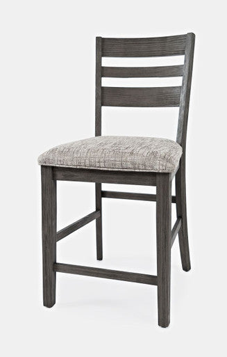 Sarasota Ladderback Upholstered Counter Stool (Set of 2)