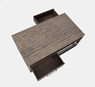 Meridian Distressed 48" Solid Wood Coffee Table