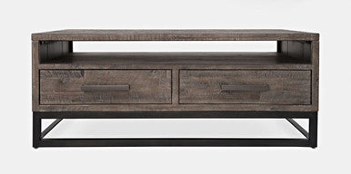 Meridian Distressed 48" Solid Wood Coffee Table