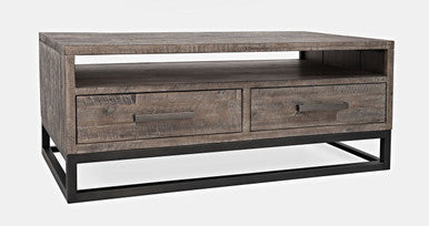 Meridian Distressed 48" Solid Wood Coffee Table