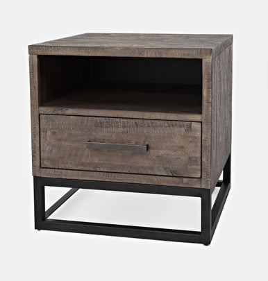 Meridian Distressed Solid Wood End Table