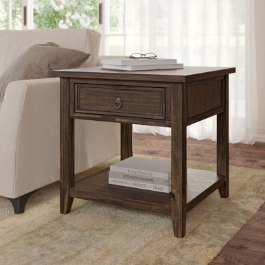 Urban Mission Style End Table with Drawer
