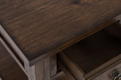 Urban Mission Style USB Charging Side Table