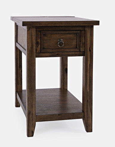 Urban Mission Style USB Charging Side Table