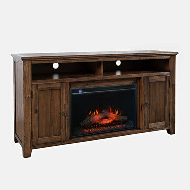 Urban 60" Storage Console TV Stand with Electric Fireplace