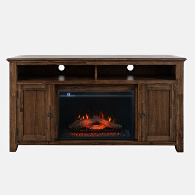 Urban 60" Storage Console TV Stand with Electric Fireplace