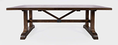 Urban Mission Style 110'' Dining Table with Extension
