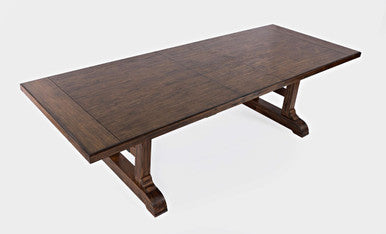 Urban Mission Style 110'' Dining Table with Extension