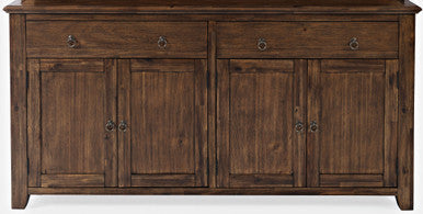 Urban Mission Style 4 Door Server Storage Cabinet Buffet