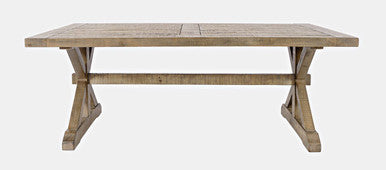 Cedar Circle Modern Rustic Solid Wood Coffee Table