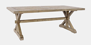 Cedar Circle Modern Rustic Solid Wood Coffee Table