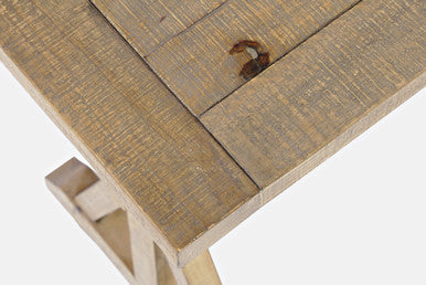 Cedar Circle Modern Distressed Solid Wood Trestle Sofa Table