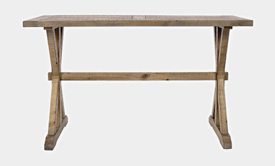 Cedar Circle Modern Distressed Solid Wood Trestle Sofa Table