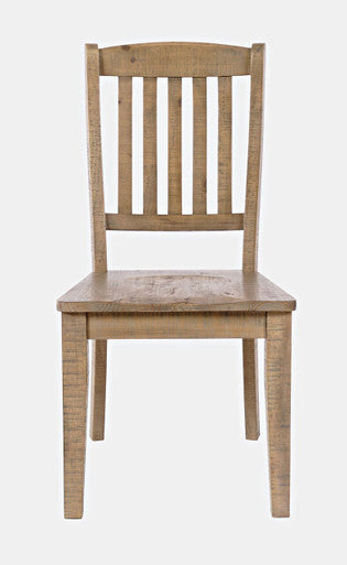 Cedar Circle Solid Wood Slat-Back Dining Chair (Set of 2)