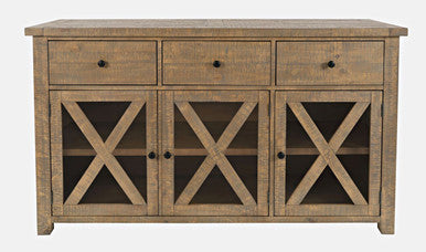 Cedar Circle Modern Rustic Buffet Storage Cabinet