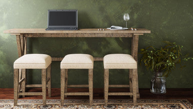 Cedar Circle Counter Height Sofa Table 4-Piece Set