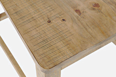 Caryl Way Modern Rustic Solid Wood Slatback Stool - Set of 2