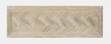 Vista Transitional Herringbone Distressed Acacia Buffet Server