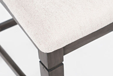 Crossroad Upholstered Ladderback Stools (Set of 2)