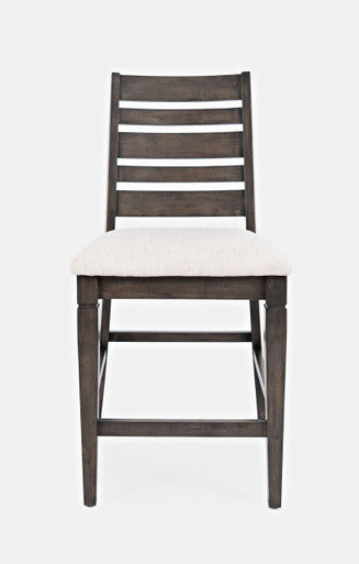 Crossroad Upholstered Ladderback Stools (Set of 2)