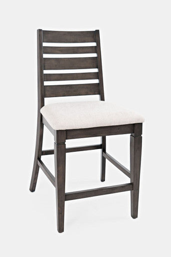 Crossroad Upholstered Ladderback Stools (Set of 2)