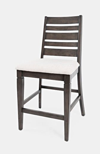 Crossroad Upholstered Ladderback Stools (Set of 2)