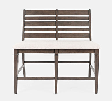 Crossroad 42" Contemporary Upholstered Counter Bench