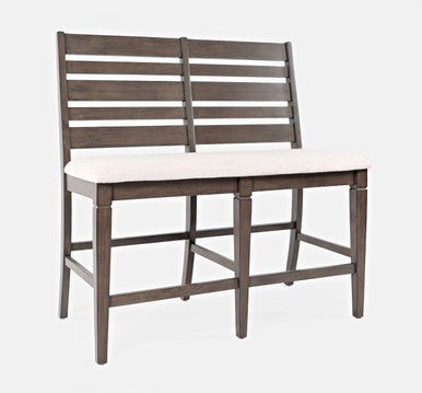 Crossroad 42" Contemporary Upholstered Counter Bench