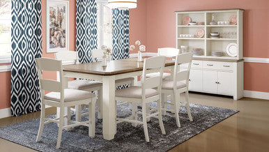 Denny Upholstered Ladderback Stool - Set of 2