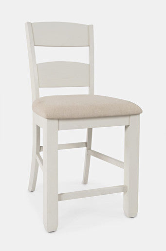 Denny Upholstered Ladderback Stool - Set of 2