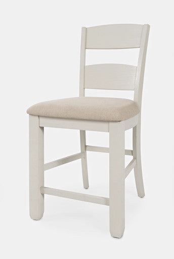 Denny Upholstered Ladderback Stool - Set of 2