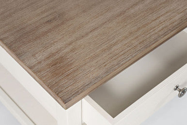 Orchard Country Farmhouse 42" 2-Drawer Coffee Table with Shelf