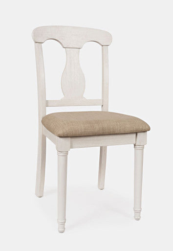 Orchard Upholstered Farmhouse Desk Chair with Hand-Brushed Finish