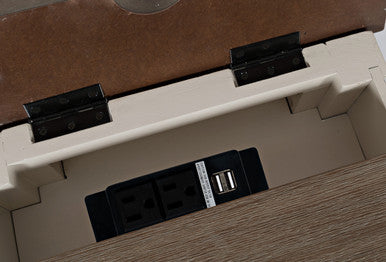 Orchard Country Farmhouse USB Charging Chair Side Table