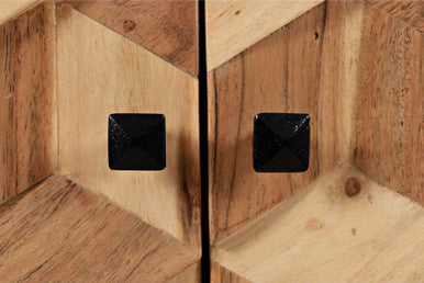 Geometrix 63" Modern Abstract Cube Accent Cabinet