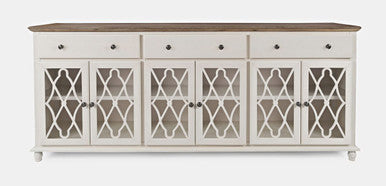 Aurora Hills Country Wire-Brushed 6 Door Accent Chest