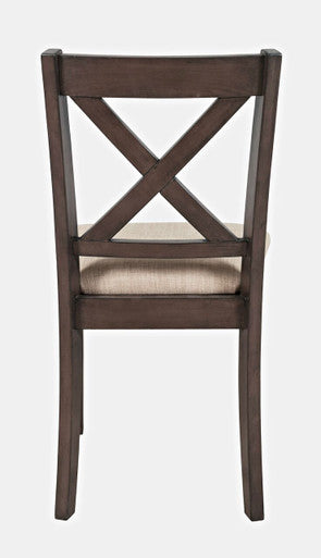 Hilltop X-Back Desk Chair with Upholstered Seat