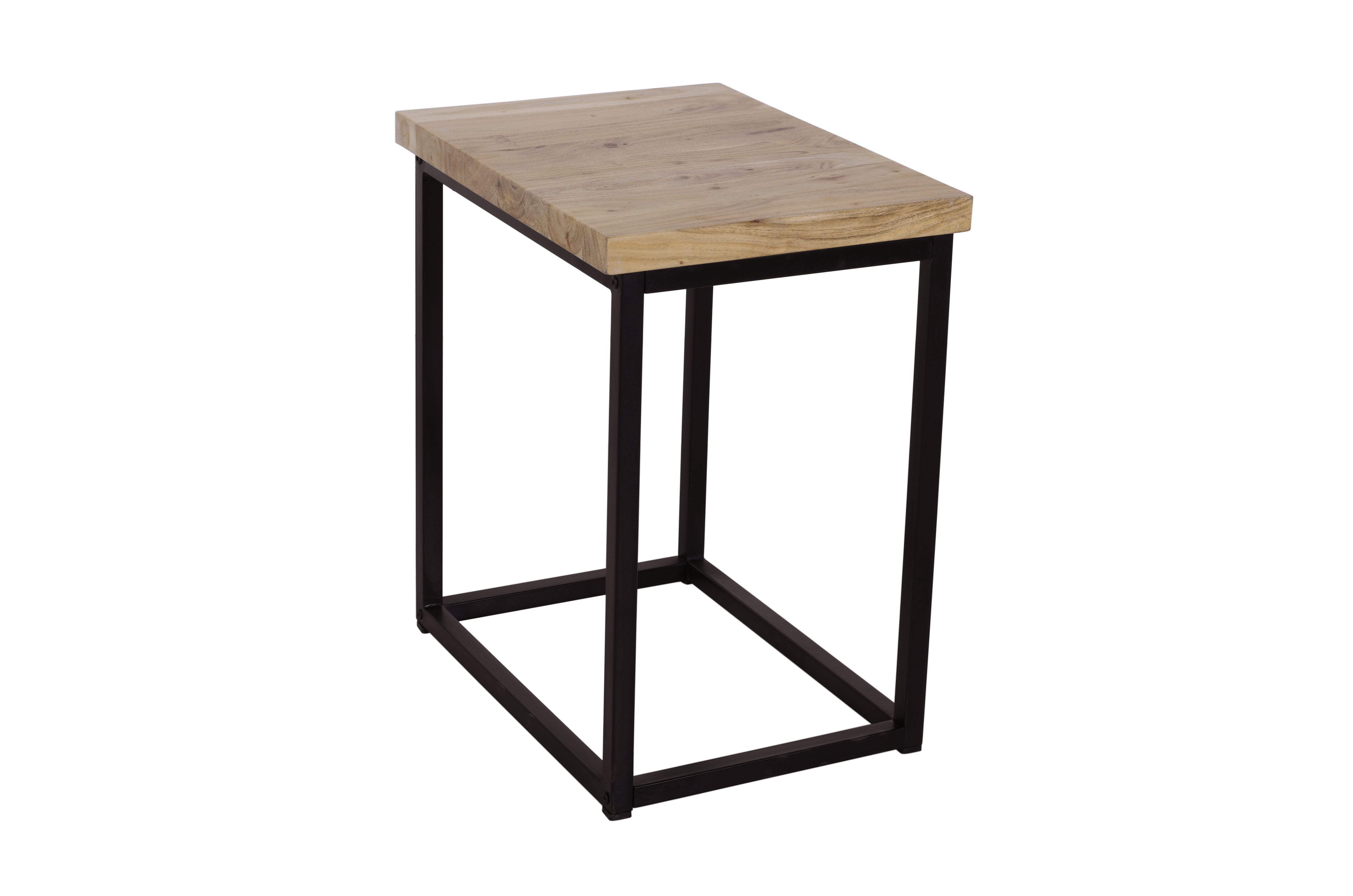 16" Solid Acacia Wood Chairside End Table
