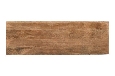 Country Side Solid Wood Sofa Table with Apothecary Drawers