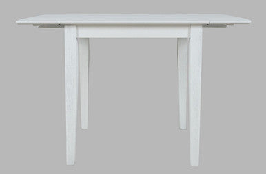 Tidal Dawn Coastal Wire-Brushed Acacia Drop-Leaf Dining Table