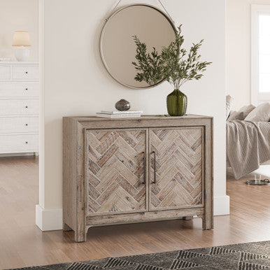 Urban Modern Two-Door 40" Accent Storage Cabinet