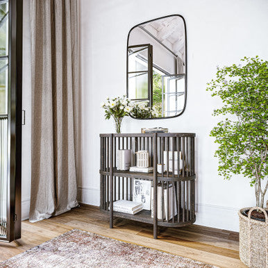 Frenzy Mid-Century Modern 36" Storage Console Accent Table