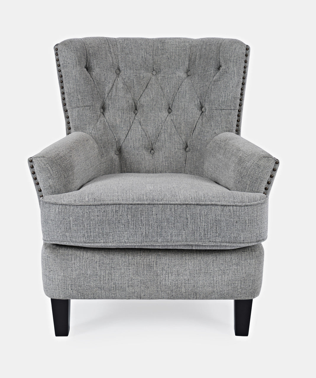Bryce Transitional Accent Chair with Nail-head Trim